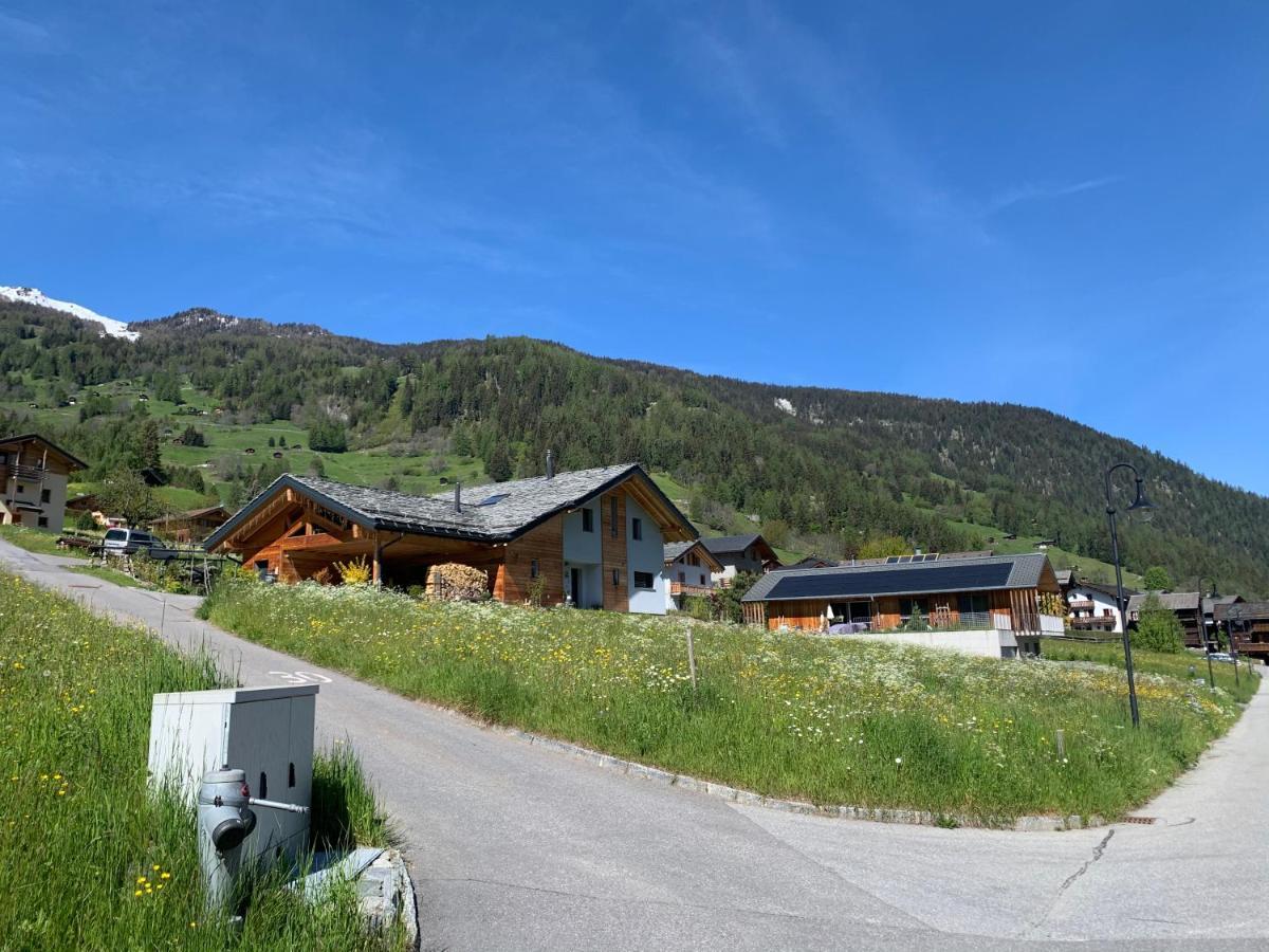 Ferienwohnung Aux Grands-Vergers Bruson Exterior foto